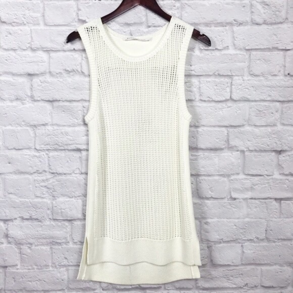 Athleta Tops - Athleta Cream Crochet Tank Top Size M